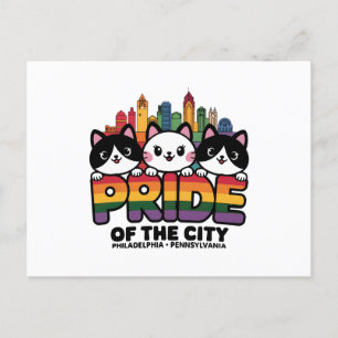 Pride of Philadelphia City Pennsylvania USA Rainbo Postcard