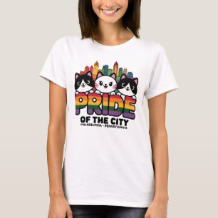 Pride of Philadelphia City Pennsylvania USA Rainbo T-Shirt