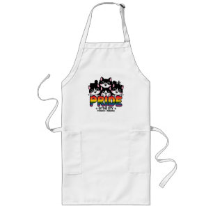 Pride of Phoenix City Arizona USA Rainbow Flag Long Apron