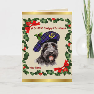 Pride of Scotland Scottie Dog Personalised Xmas Card