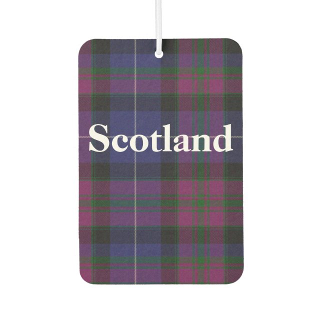 Pride of Scotland Tartan Plaid Air Freshener (Front)