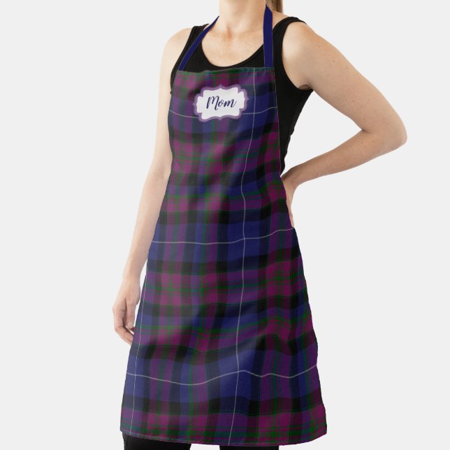 Pride of Scotland Tartan Plaid Monogrammed Apron (Insitu)