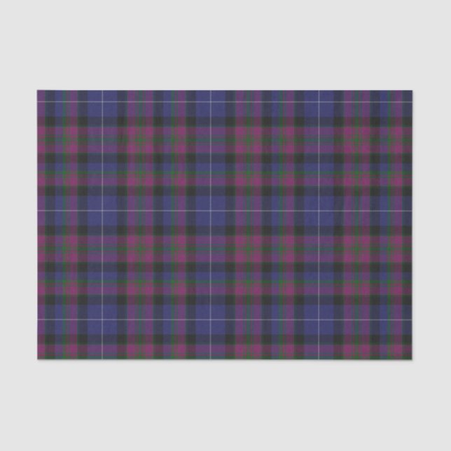 Pride of Scotland Tartan Plaid Tissue Paper (Front)
