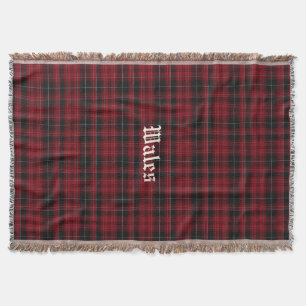 Pride of Wales Tartan Plaid Custom Throw Blanket