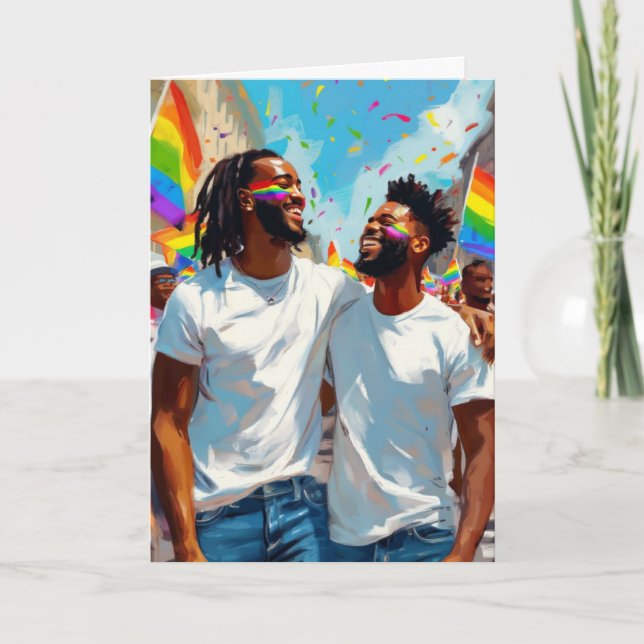 Pride Parade Embrace Card (Front)