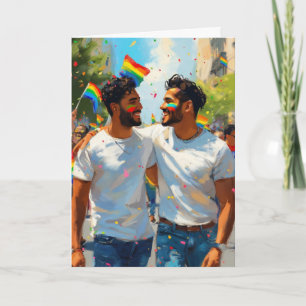 Pride Parade Embrace Card