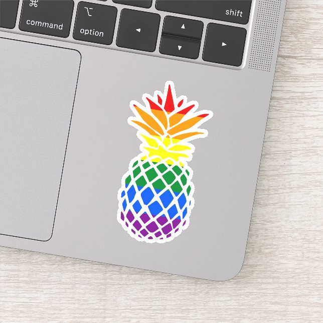 Pride Pineapple | Rainbow Flag (Detail)