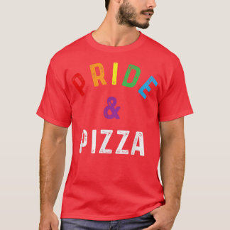 Pride & Pizza Lgbt Lgbtq Gay Pride Rainbow Flag Sl T-Shirt
