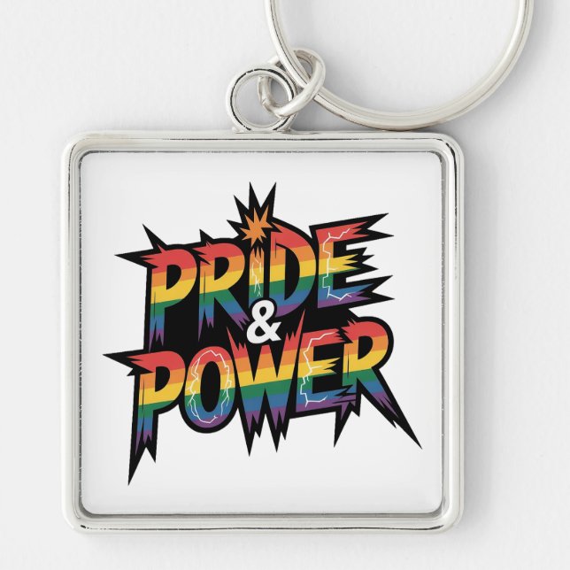 Pride & Power LGBTQ Key Ring (Front)