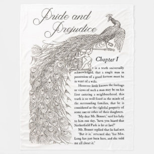 Pride & Prejudice Fleece Throw