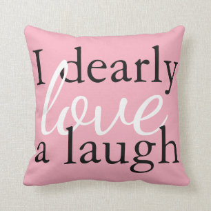 Pride & Prejudice   Pink Jane Austen Quote Pillows