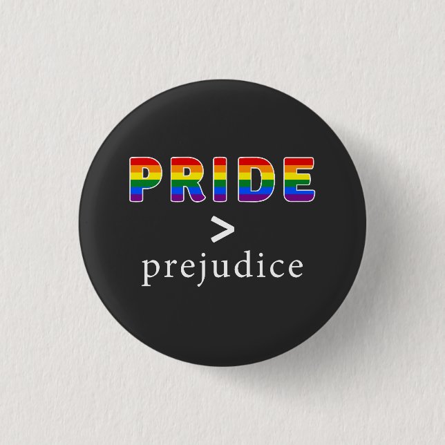 Pride & Prejudice Pride 3 Cm Round Badge (Front)