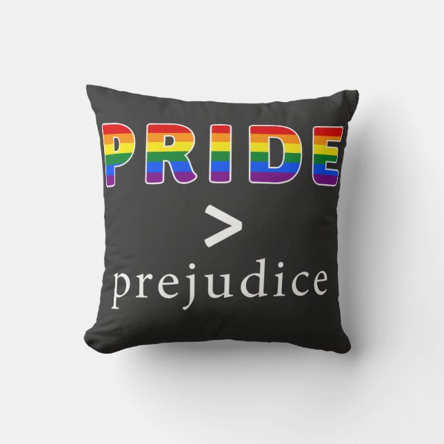 Pride & Prejudice Pride shirt Cushion (Front)