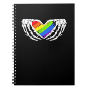 Pride - Pride Skeleton Hands With Heart 2 Classic Notebook