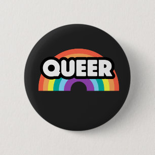 pride- Queer rainbow love is love.       6 Cm Round Badge