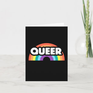 pride- Queer rainbow love is love.   Note Card