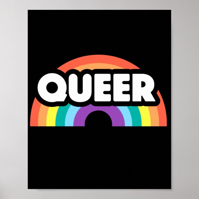 pride- Queer rainbow love is love. Poster (Front)