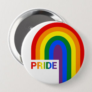 Pride Rainbow 10 Cm Round Badge