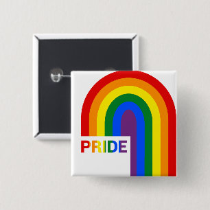 Pride Rainbow 15 Cm Square Badge