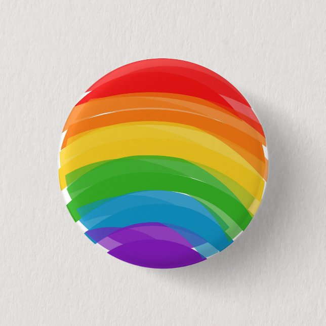 Pride Rainbow 3 Cm Round Badge (Front)
