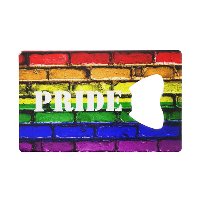 PRIDE Rainbow Brick Bottle Opener (Front (Horizontal))