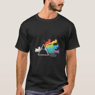 Pride Rainbow Cats Prisma Progressive Rock Artro T-Shirt