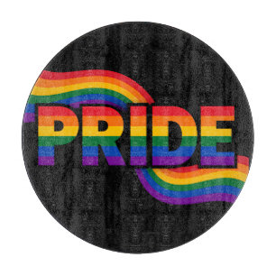 Pride Rainbow Celebration Cutting Board