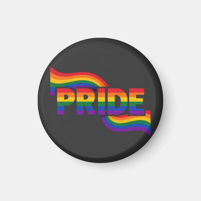 Pride Rainbow Celebration Magnet (Front)