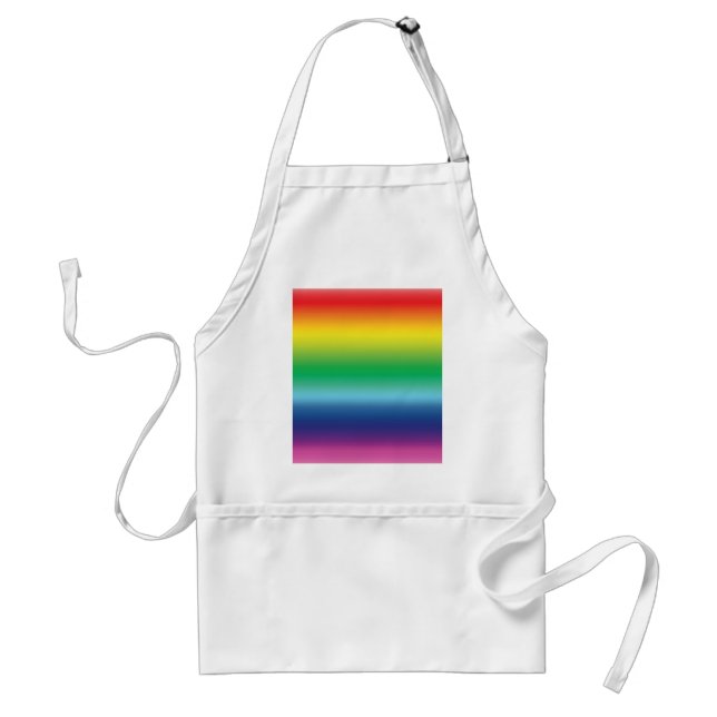 Pride rainbow colors lgbtq lgbt gay Flag pattern Standard Apron (Front)