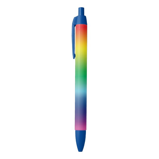 Pride rainbow colour lgbt lgbtq gay flag pattern black ink pen (Top (Vertical))