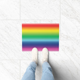 pride rainbow colours flag lgbt doormat