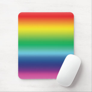 Pride rainbow colours lgbt lgbtq gay flag pattern mouse mat