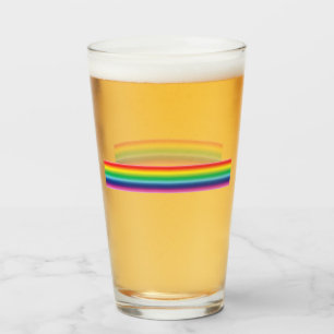 Pride rainbow colours lgbtq gay flag - glass
