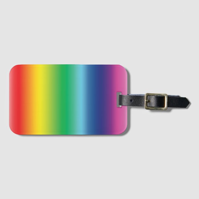 Pride rainbow colours lgbtq gay flag - luggage tag (Front Horizontal)