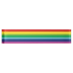 Pride rainbow colours lgbtq lgbt gay Desk sign