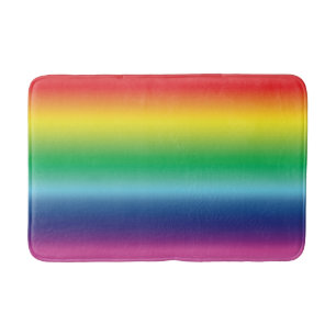 Pride rainbow colours lgbtq lgbt gay flag bath mat