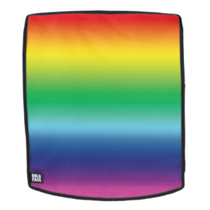Pride rainbow colours lgbtq lgbt gay Flag pattern Backpack