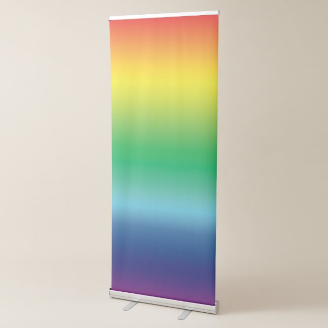 Pride Rainbow colours Lgbtq lgbt screen background Retractable Banner (3/4)