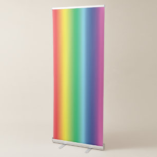 Pride Rainbow colours Lgbtq lgbt screen background Retractable Banner