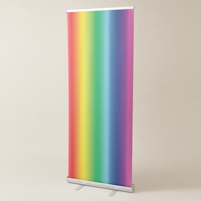 Pride Rainbow colours Lgbtq lgbt screen background Retractable Banner (3/4)