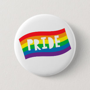 Pride Rainbow Flag 6 Cm Round Badge
