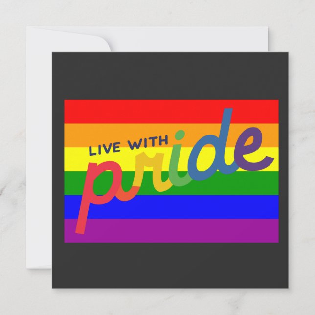 pride rainbow flag     card (Front)
