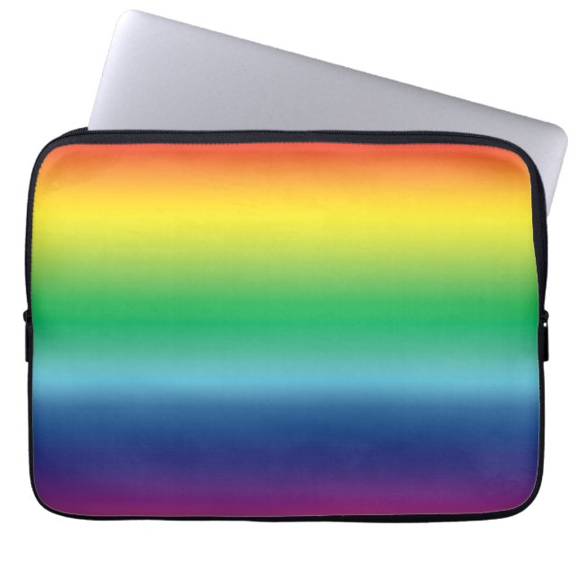pride rainbow flag colour lgbt laptop sleeve (Front)