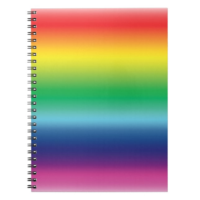 pride rainbow flag colour lgbt notebook (Front)