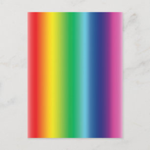 Pride rainbow flag colours gradient pattern modern postcard