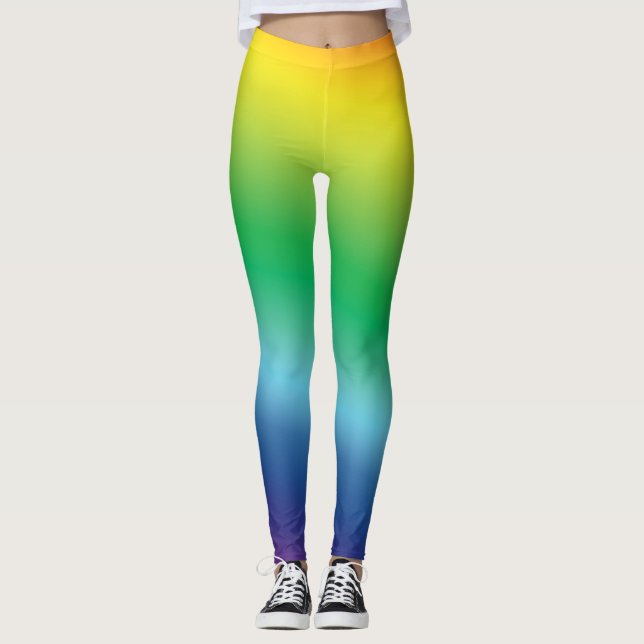 pride rainbow flag colours lgbt lgbtq leggings (Front)