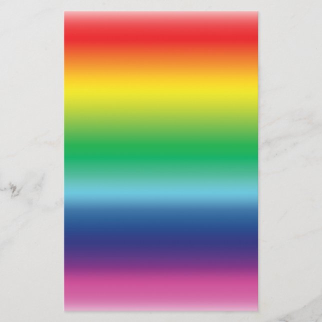pride rainbow flag colours lgbt stationery (Front)