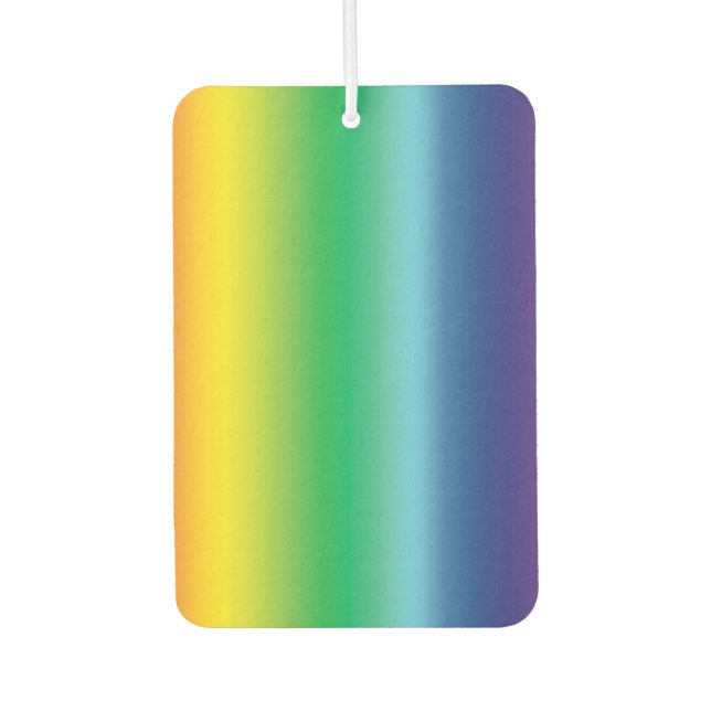 pride rainbow flag colours lgbtq, air freshener (Front)