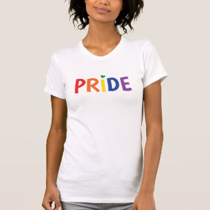 Pride rainbow flag colours lgbtqa+ gay pride text T-Shirt