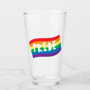 Pride Rainbow Flag Glass